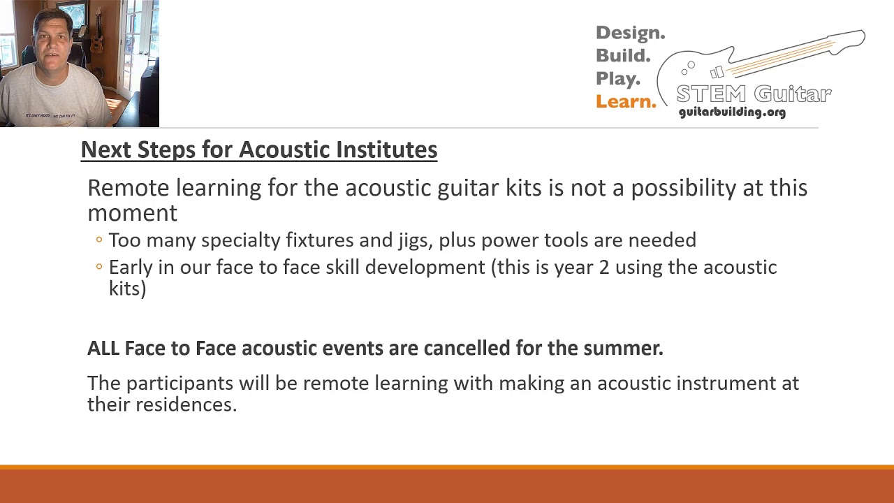 STEM Guitar Project Covid update 3