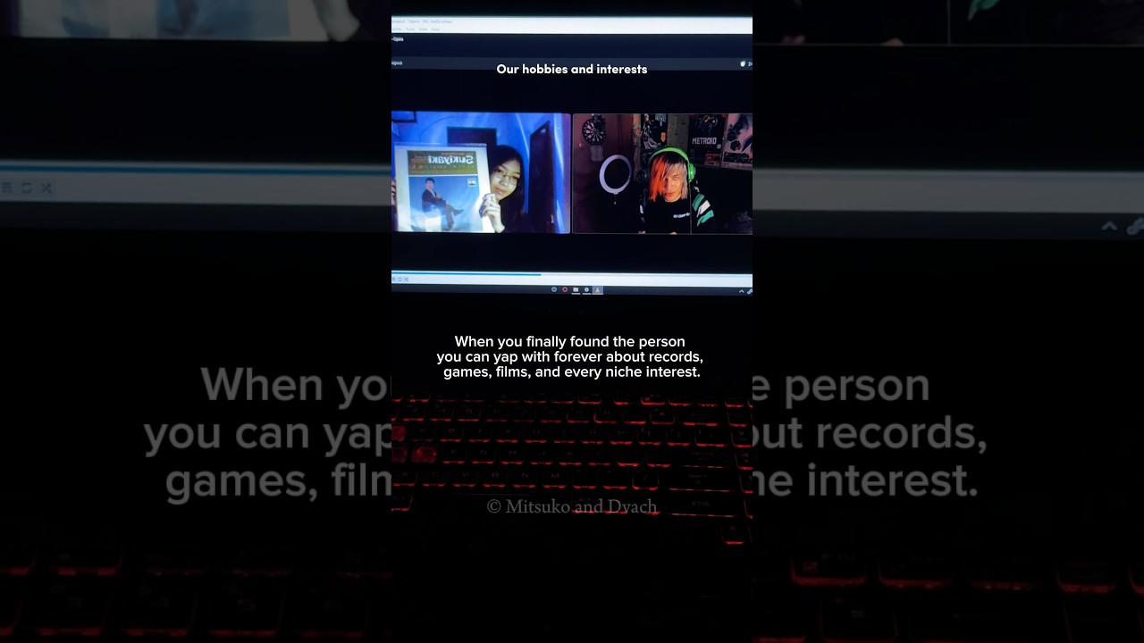 Our endless yapping in discord calls before about everything
