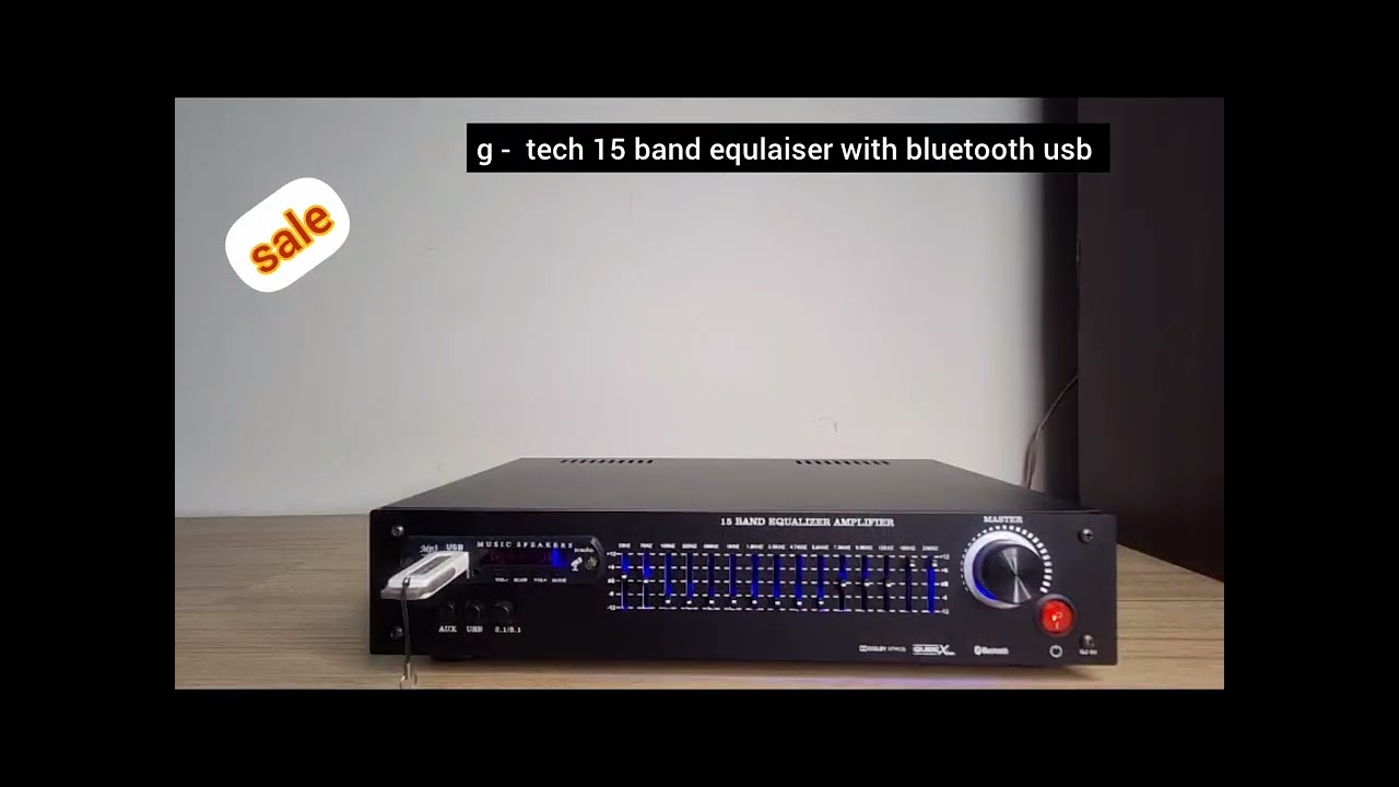 g - tech 15 band equlaiser & usb - blue tooth / for sale / mercury audios / contact 9994640101