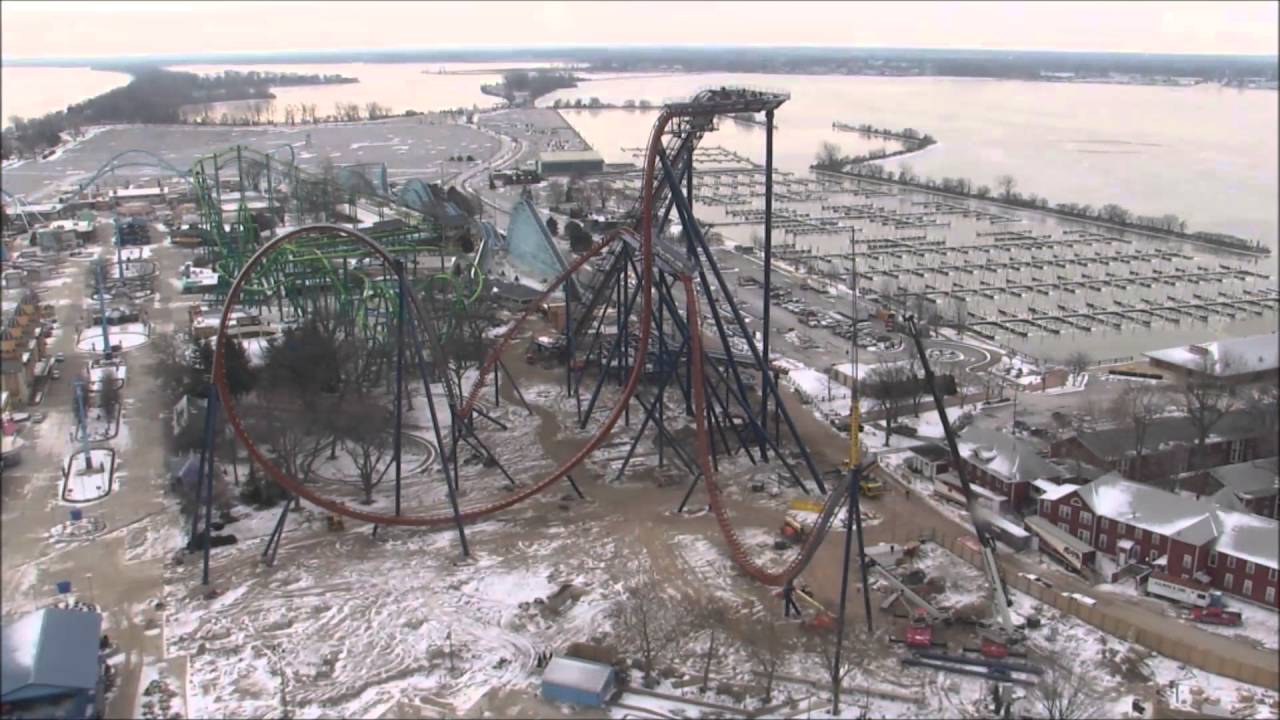 Cedar Point 2016: Valravn Construction Time Lapse Final