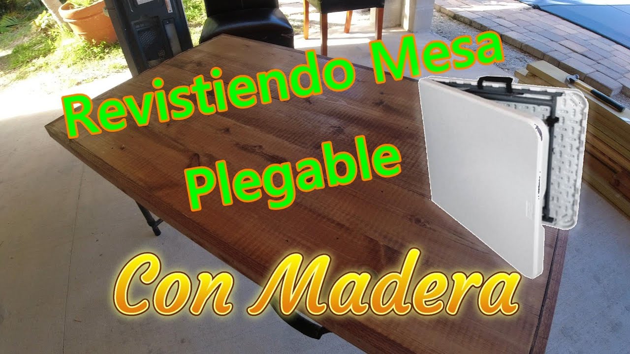 Cómo revestir mesa plegable con madera?