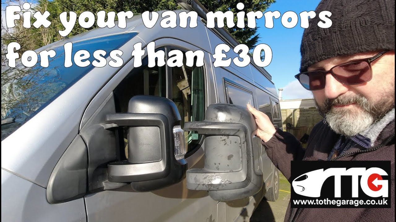 Repairing broken mirrors on a 2014 Fiat Ducato or Citroen Relay, Peugeot Boxer for less than £30