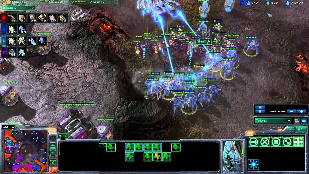 Starcraft 2 - SC2 - Ep 021 2vs2  Muld3rs (T) & SilentBoB (P) vs. ZP - gameplay comentado en español