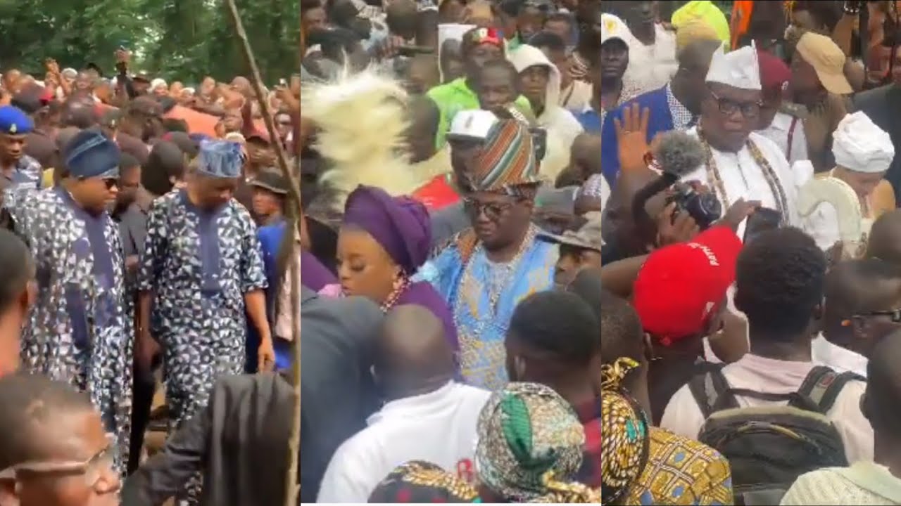 WATCH THE ARRIVAL OF GOV. ADELEKE, ATAOJA OF OSOGBO AND AARE GANI ADAMS AT OSUN-OSOGBO FESTIVAL