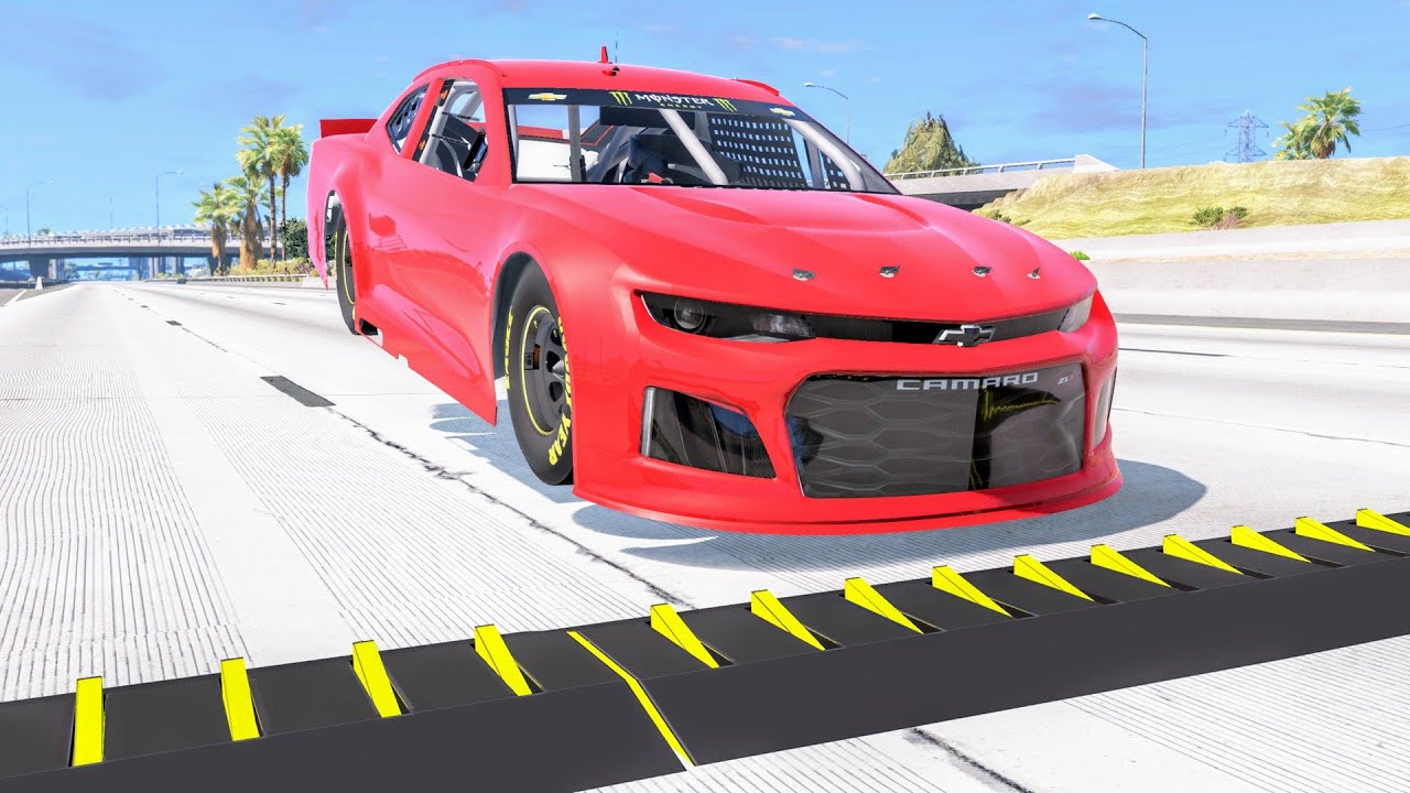 Massive Spike Strip Pileup Car Crashes #83 – BeamNG Drive | CrashBoomPunk