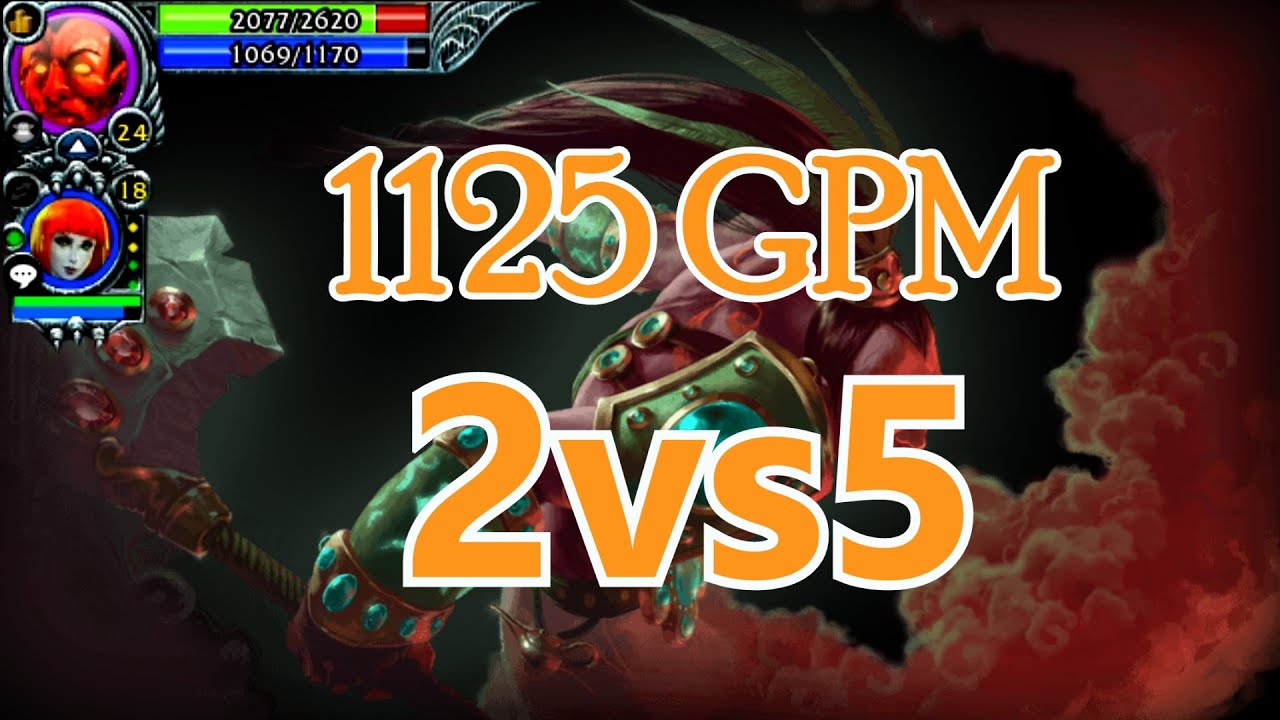 HoN 2vs5 | 1125 GPM Salomon Comeback