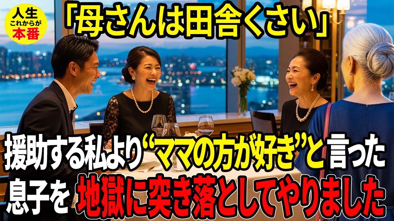 「義母の方がいい」その一言で、私は“母”をやめました。“地味で田舎くさい”と笑った息子への逆襲