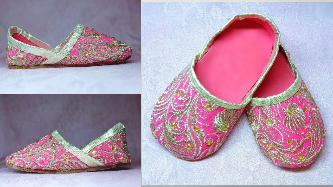 Baby Girl Khussa Shoes DIY Tutorial | #babyshoes #babyshowergiftideas #learnwithme