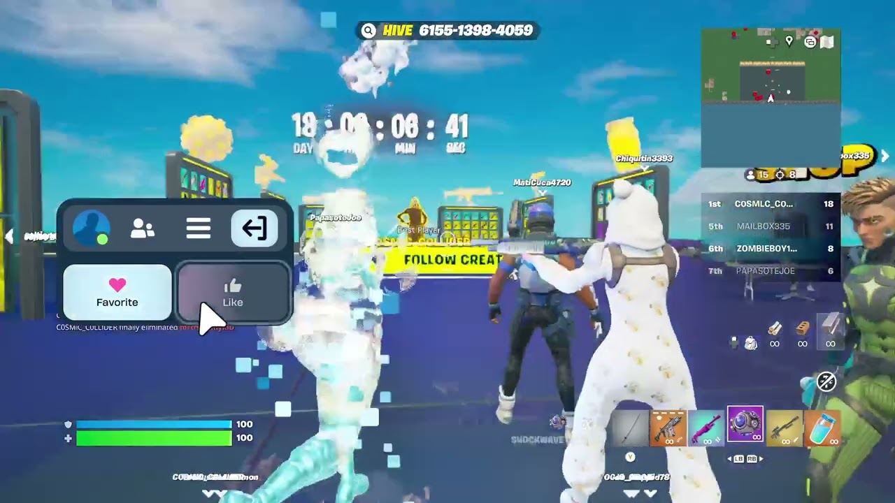 Playing Fortnite ￼