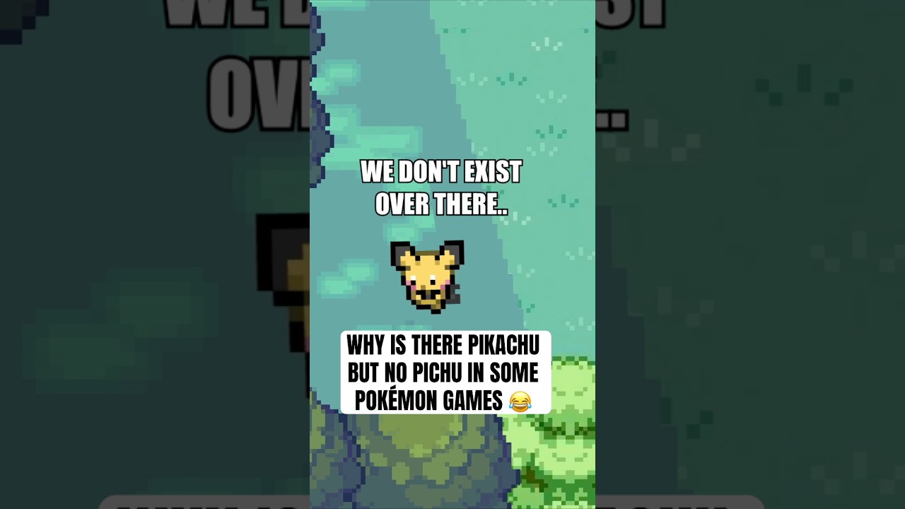 Why is there Pikachu but no Pichu in Kanto 😂 #pokemon #shorts