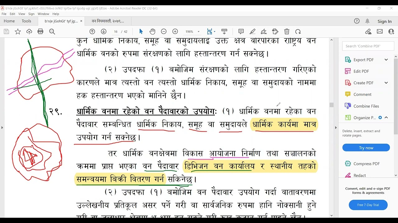 वन ऐन नियमावली_धार्मिक वन र उपभोक्त्ता समूह गठन