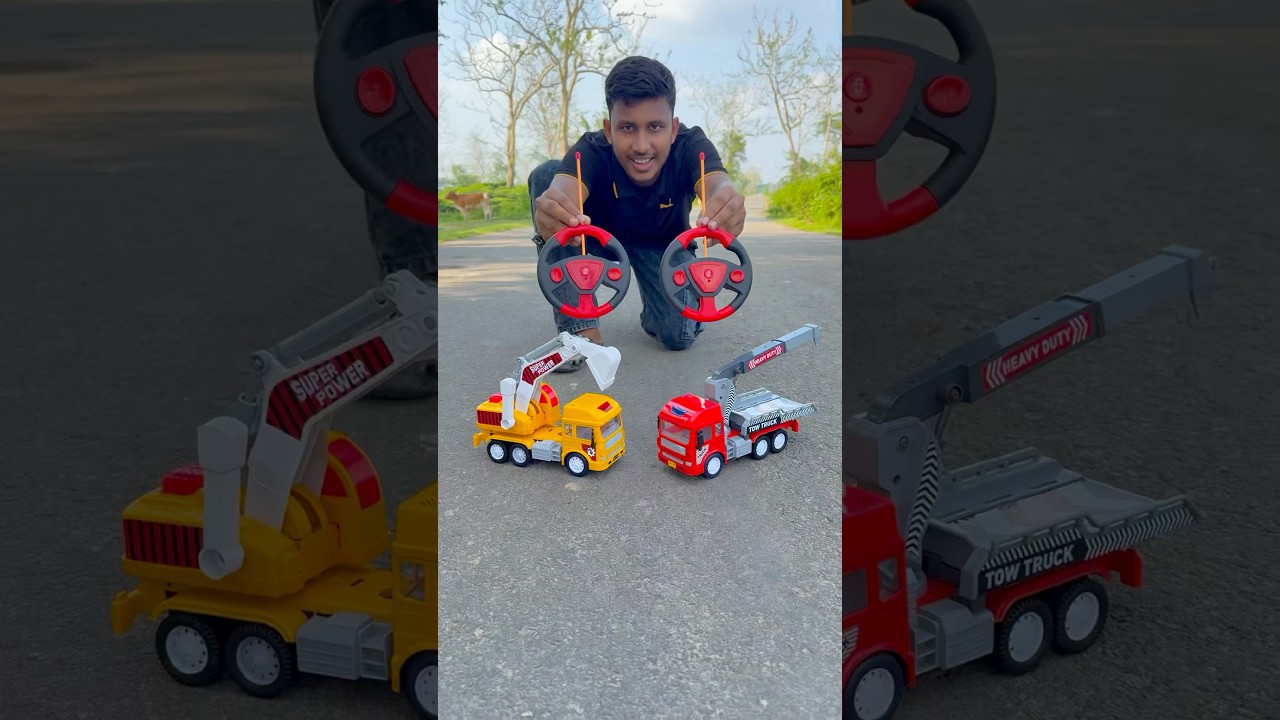 Amr 2 ta truck jcb and crane Unboxing