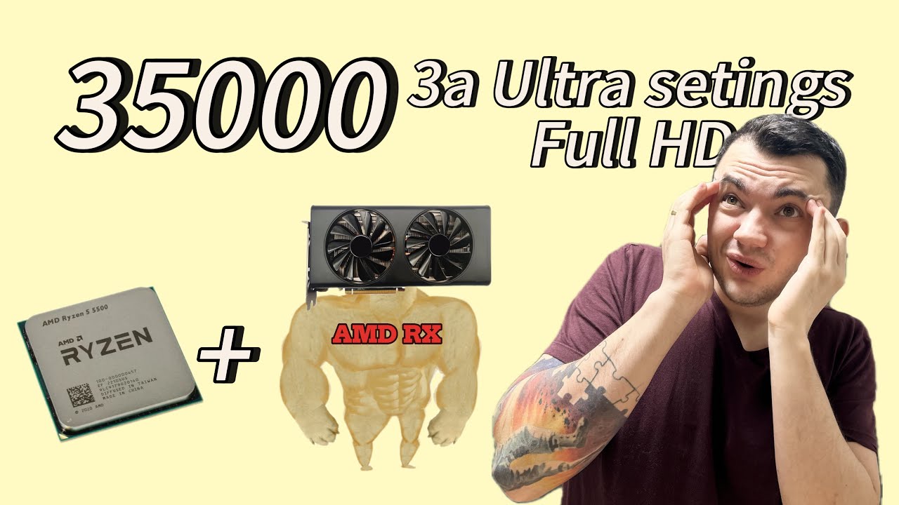 35k за ИГРОВОГО МОСТРА ДЛЯ FULL HD в 2024. Ryzen 5 5500 + RX 5700XT 8 Gb