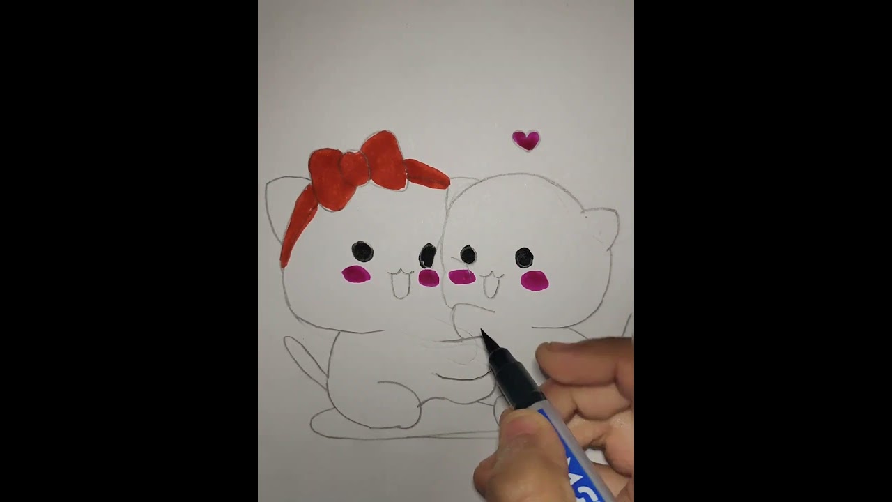 CUTE DRAWING 😍❤️ ll #planetart #artplanet #art #drawing #cute #satisfying #painting ❤️😍