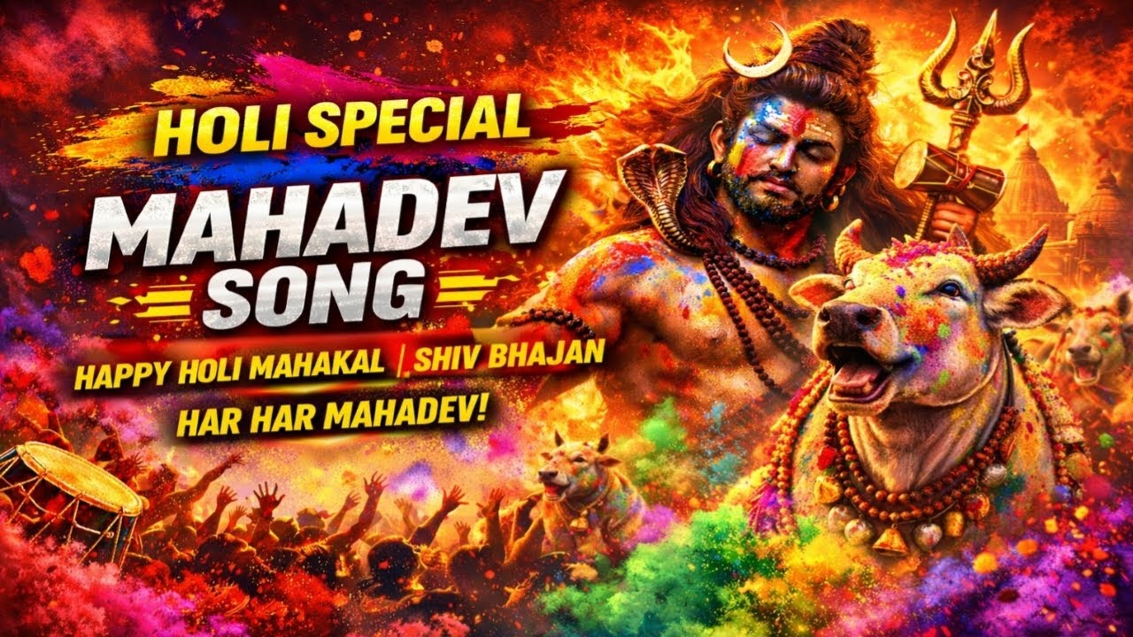 🎨🔥 Jab Mahadev Khele Holi 💙 | Nandi Sena Ke Saath Rangon Ki Barsaat 🌈🔱