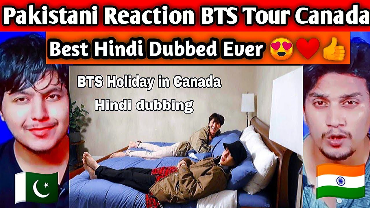 Pakistani reacts to BTS Holiday in canada // Hindi dubbing🤣 // BTS Hindi Dubbing | Dab Reaction