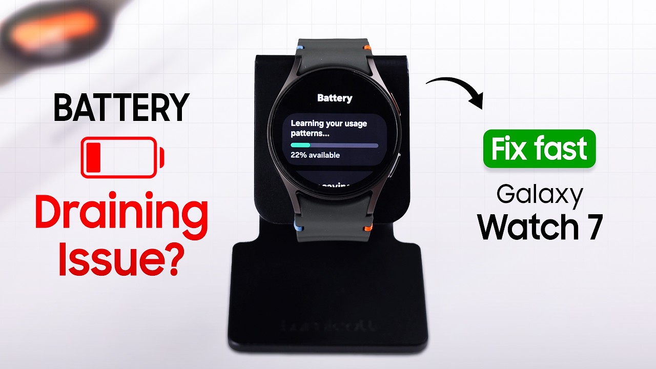 Galaxy Watch 7 Battery Draining Fast? Fix!