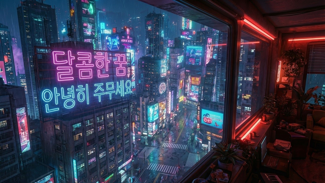 Cyberpunk Rain 🌧 Neon City Night Ambience