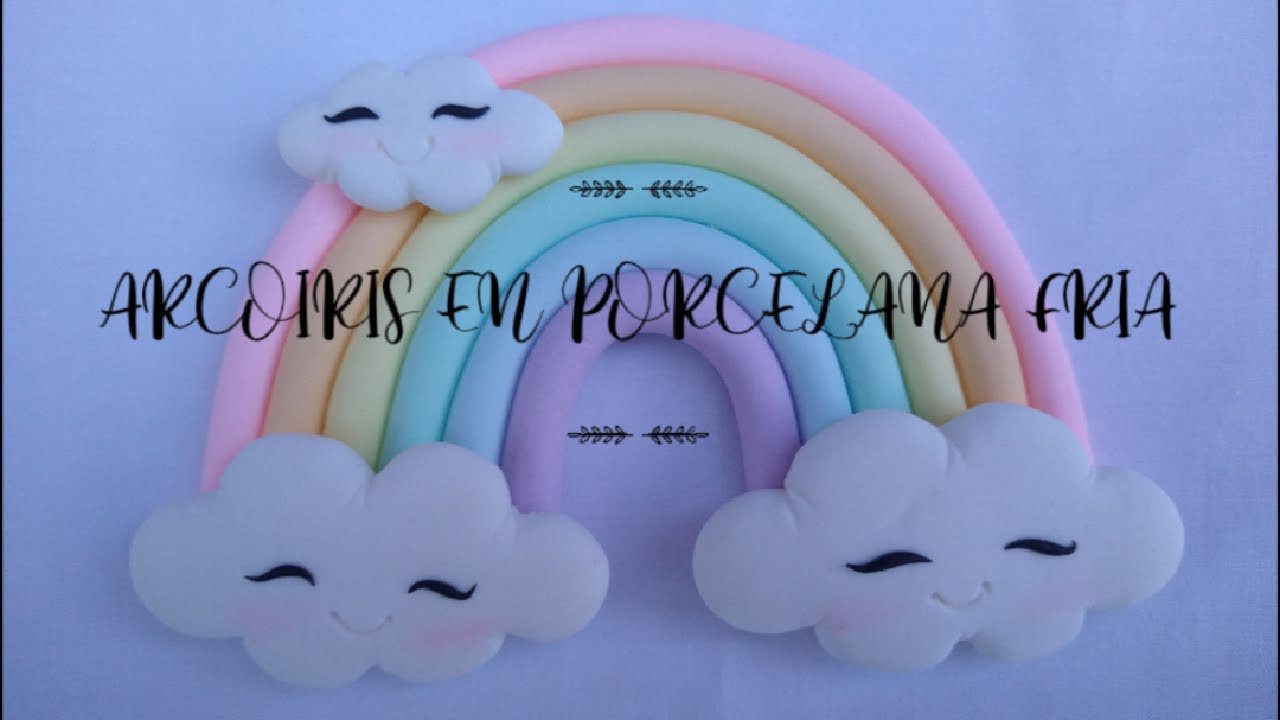 arcoiris en porcelana fria/cold porcelain rainbow