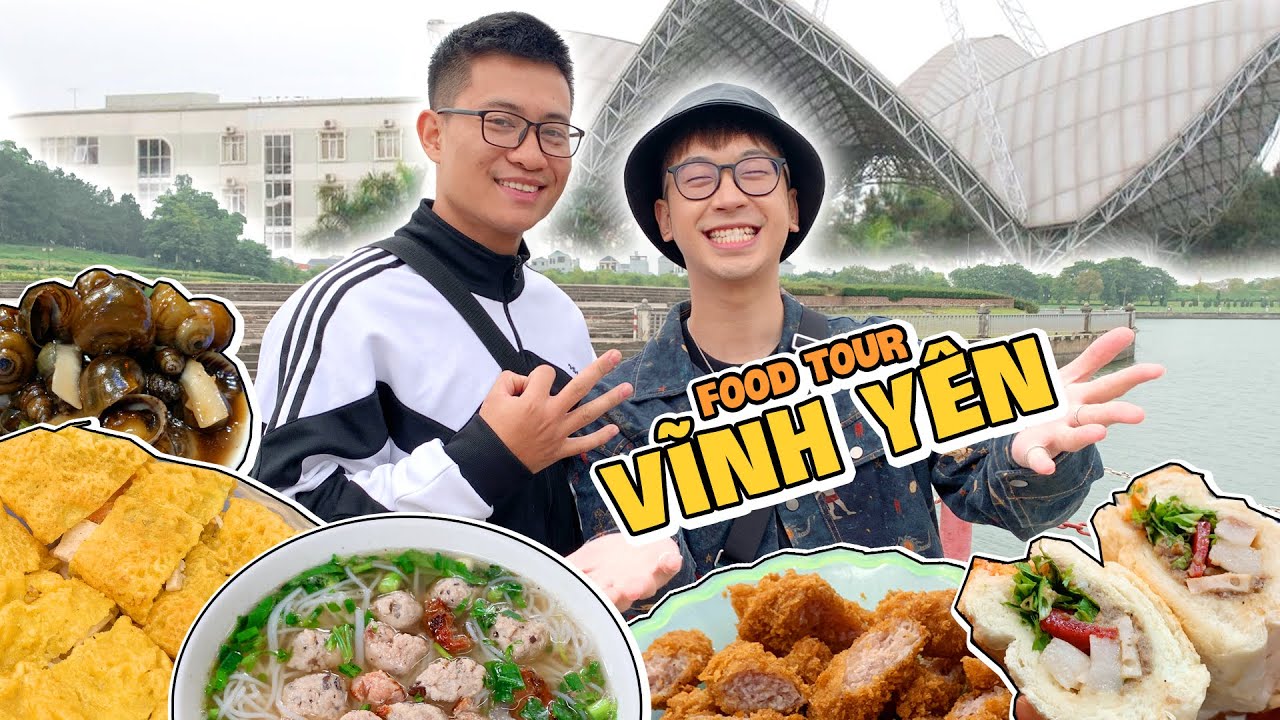 FOOD TOUR VĨNH PHÚC // Ăn Bánh mỳ BÀ TOA, bún mọc chả, ỐC HẤP MẮM, bánh xèo // Ninh Travel