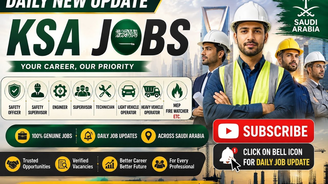  24 AUGUST 2026 | LATEST SAUDI JOBS 🇸🇦 | DIRECT COMPANY HIRING | TRANSFERABLE IQAMA 