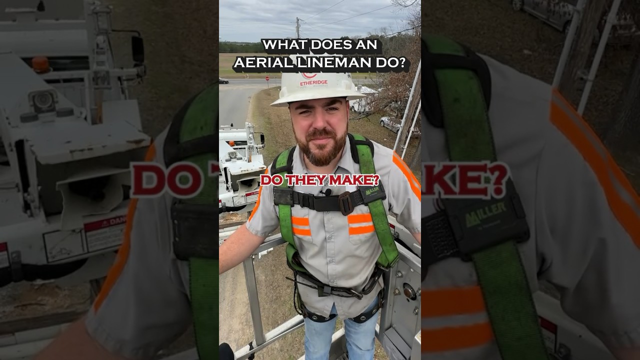 Aerial Lineman what do they do and how much they make #directionaldrilling #workforce