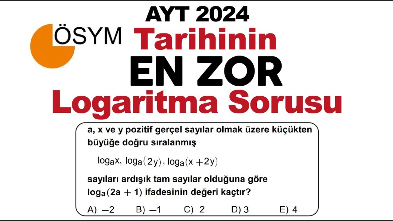 ÖSYM Tarihinin En Zor Logaritma Sorusu #ayt2024