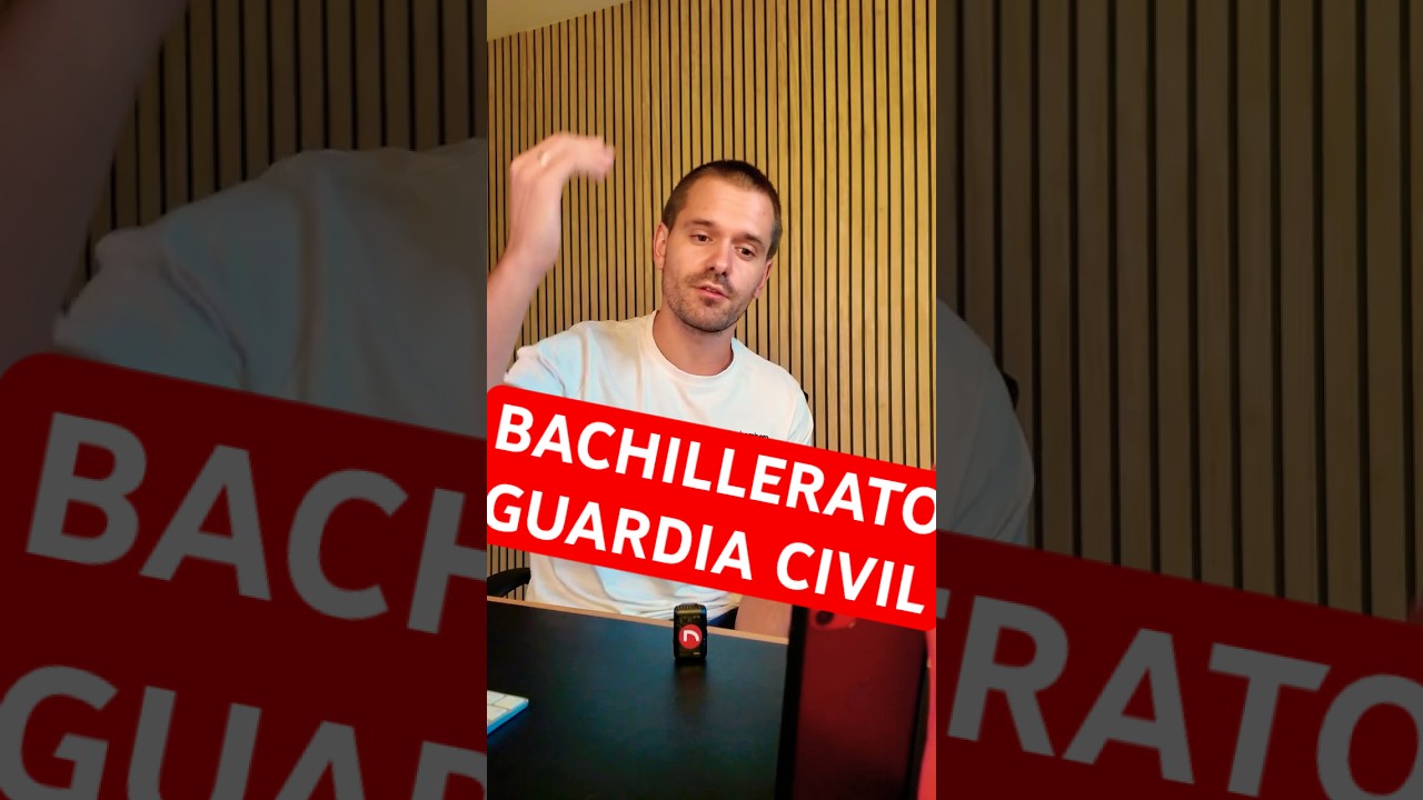 Bachillerato obligatorio en Guardia Civil 🤔