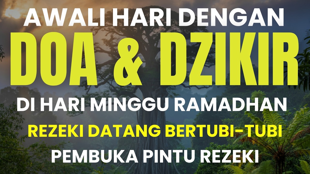 DZIKIR & DOA HARI MINGGU  RAMADHAN SESUAI SUNNAH RASUL I DZIKIR PEMBUKA REZEKI I AL MATSURAT MERDU