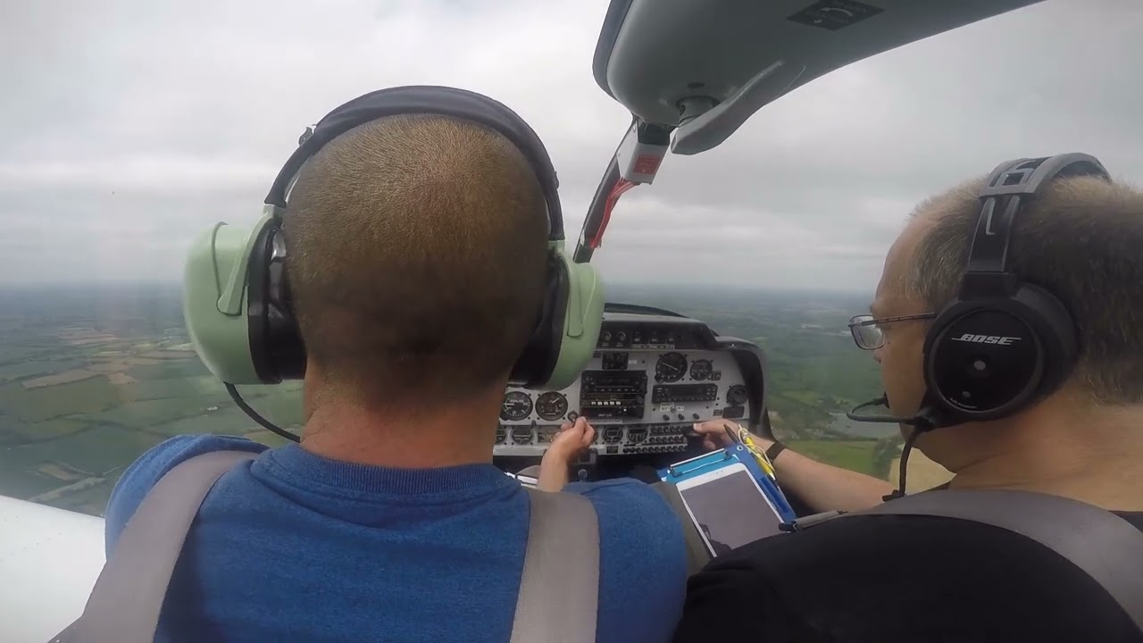 Short flight from Earls Colne to a busy Andrewsfield Airfield in AC.