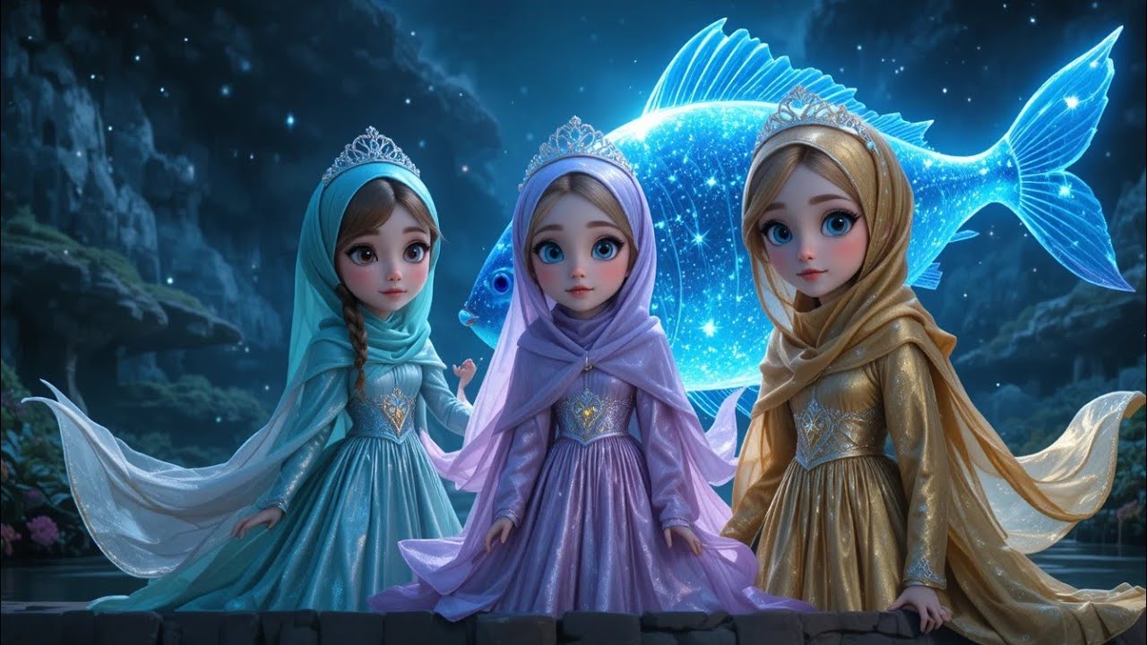 Amazing Moral Story Of Three Princesses And Silver Fish_Kids Biggest Motivation_Kids Learning 