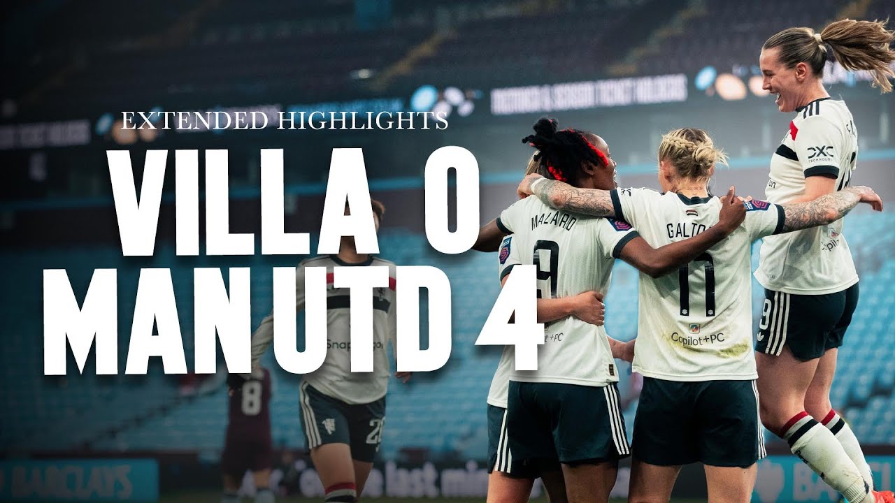 Back To Winning Ways 💪 | Aston Villa v Man Utd | Extended Highlights