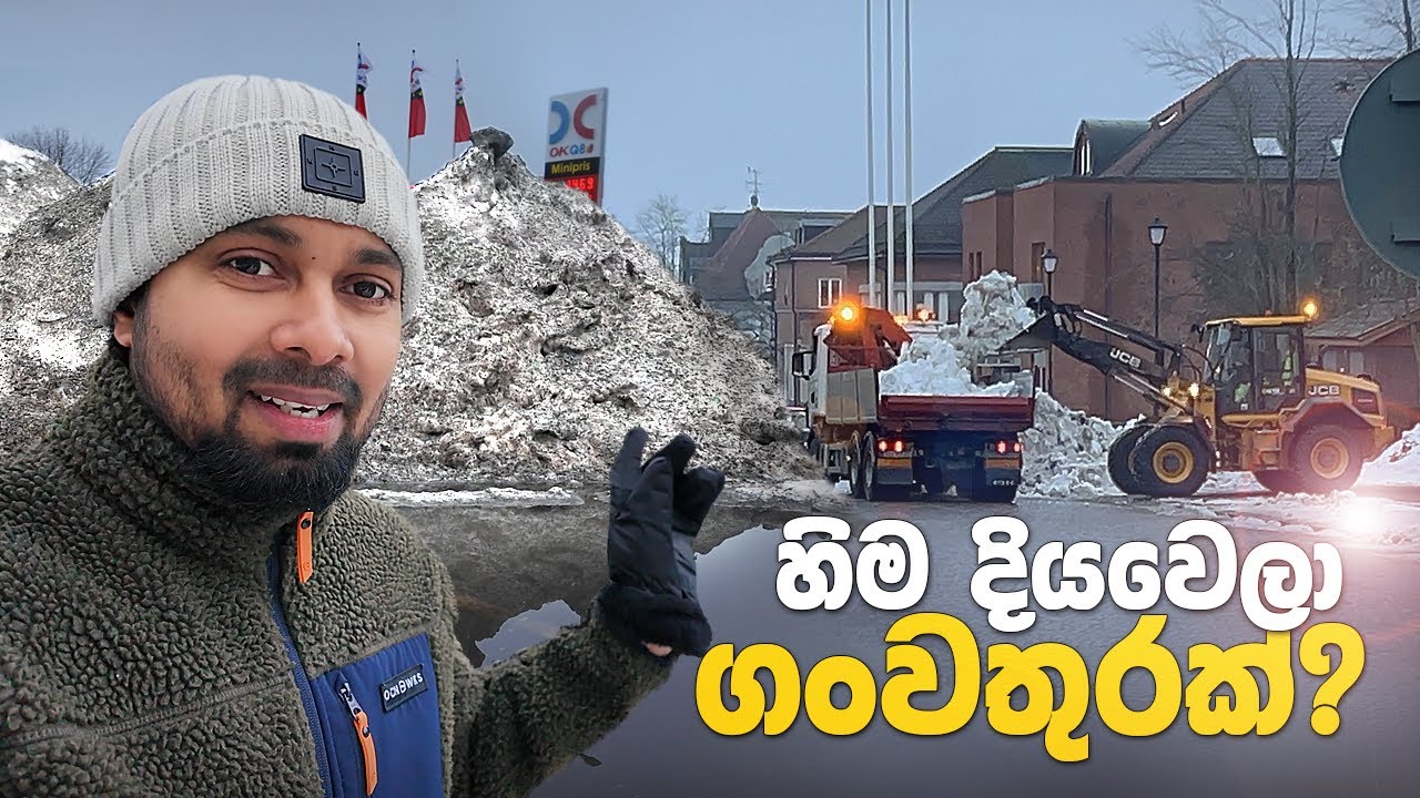 එක පාරම හිම සේරම දියවුනොත් මොනවා වෙයිද? - Swedish winter days - A country side tour in Sinhala