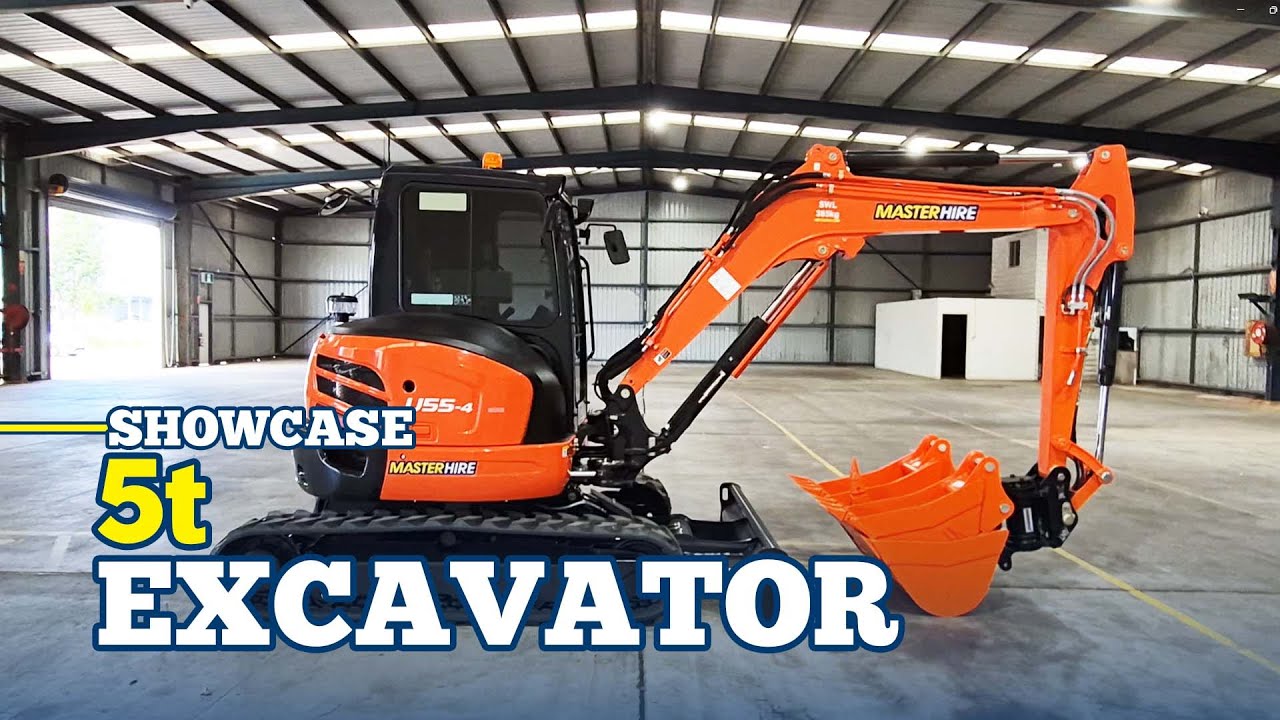 5t Excavator Showcase | Master Hire