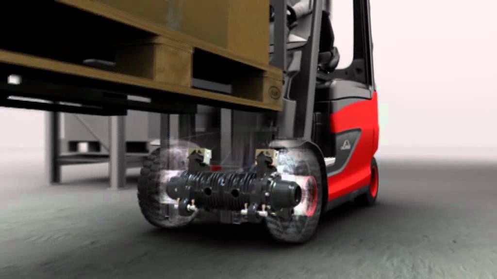 Linde Electric Forklifts: Dual Front-Wheel Drive & Combi Axle