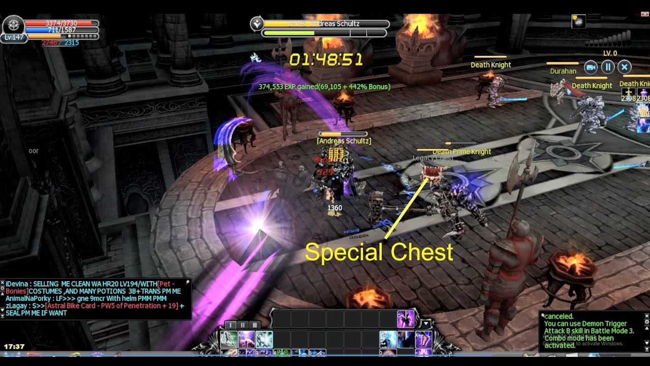 CABAL ONLINE (PH) Frozen Tower of the Undead B2f Part 1 Renewal (EOD B2f Renew secret) Special chest