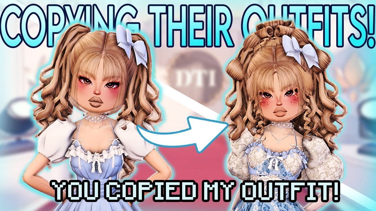 COPYING OUTFITS but MAKING THEM BETTER in DRESS TO IMPRESS! 🎀😅 | Roblox
