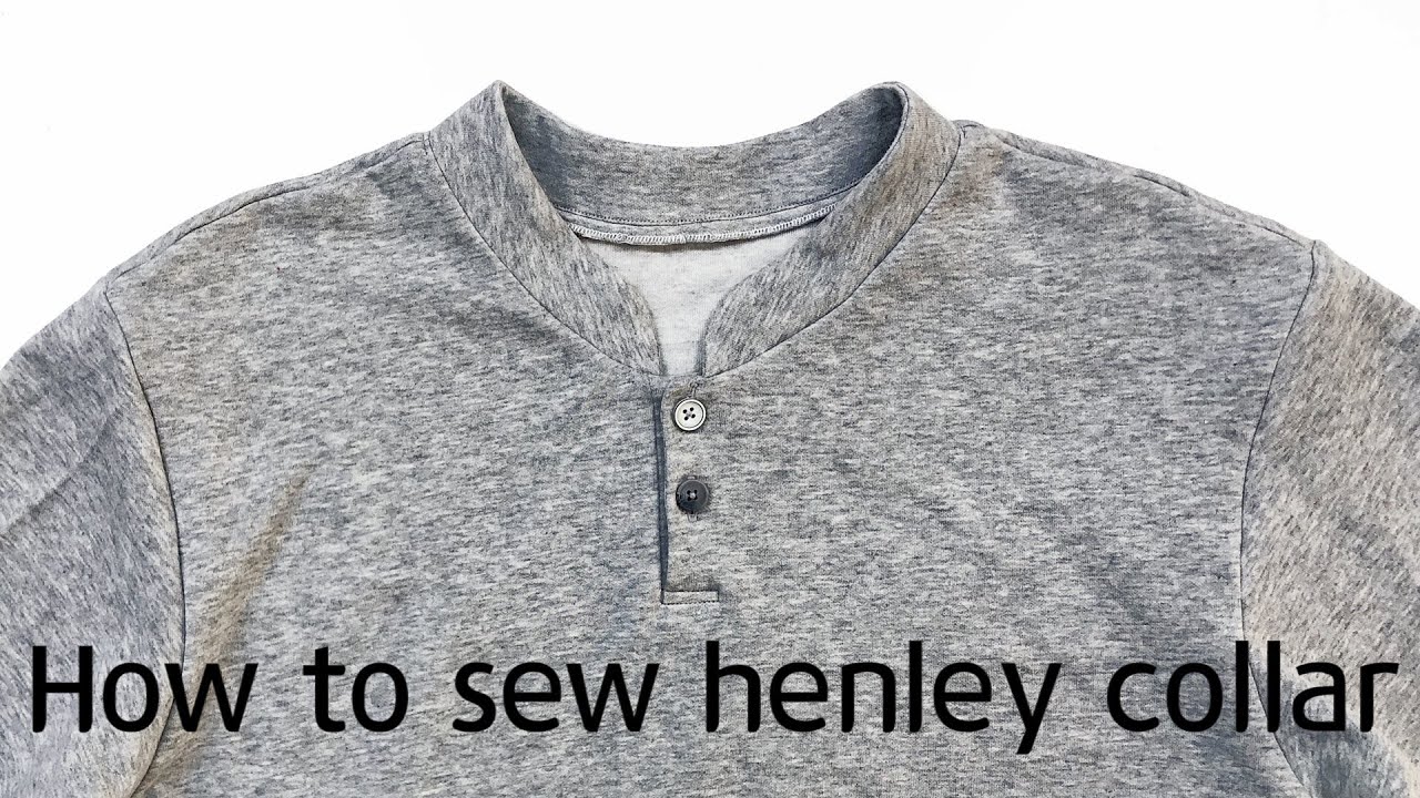 diy, how to sew henley shirt collar, placket 헨리넥 재봉