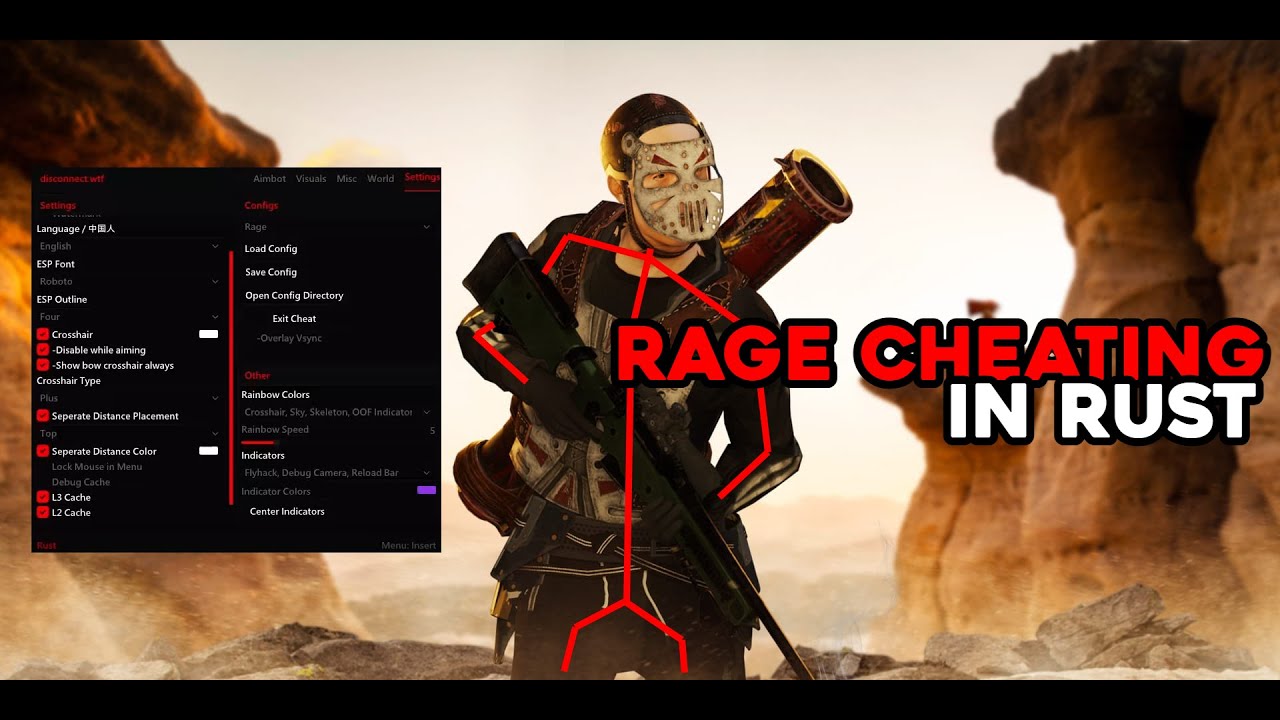 RAGE CHEATING IN RUST W/DISCONNECT