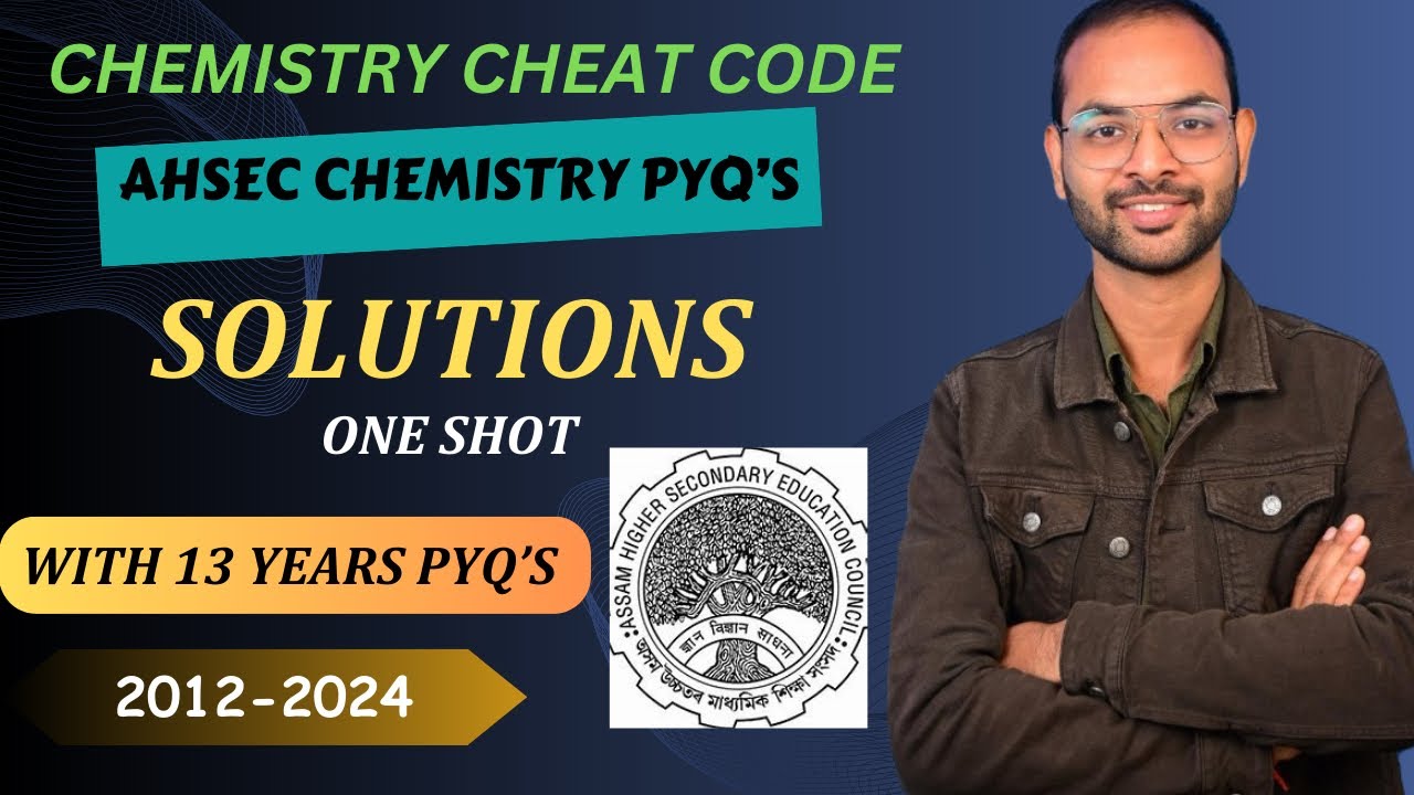 AHSEC Class-12 Chemistry Chapter-1  Previous Year Questions | Solutions | TAKSHA INSTITUTE