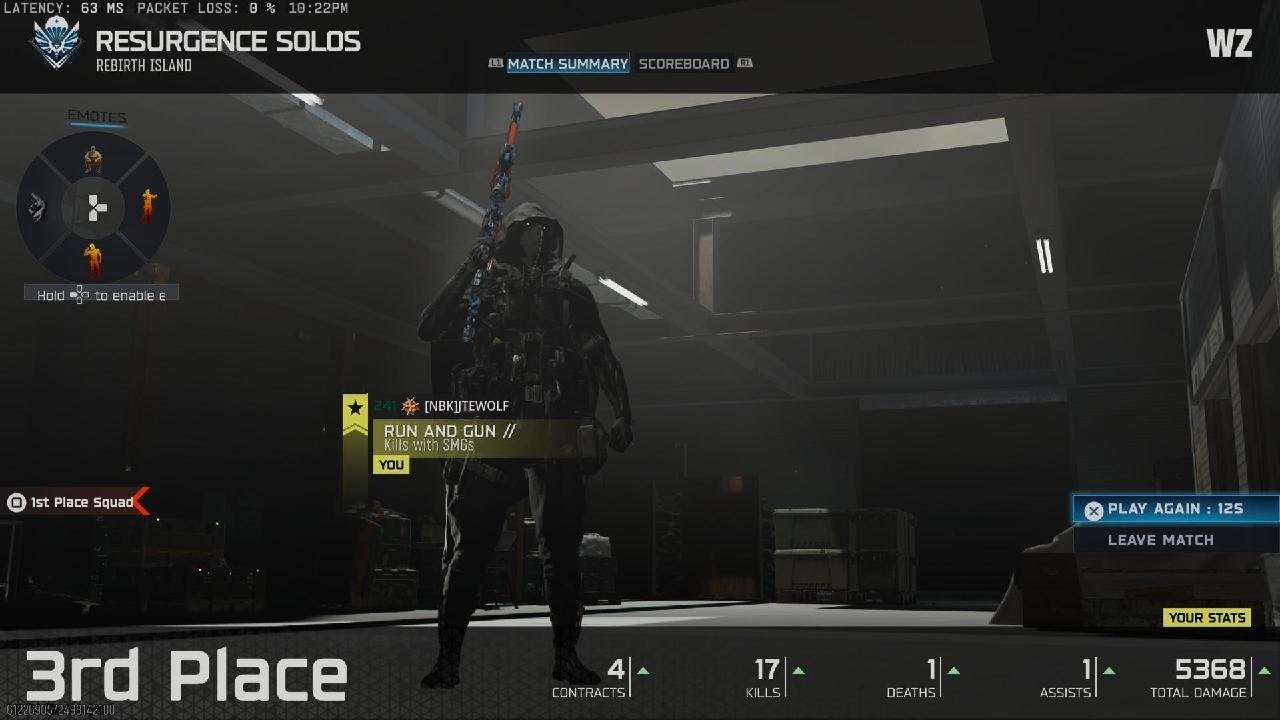 Call of Duty_Warzone Resurgence Solo 17&1