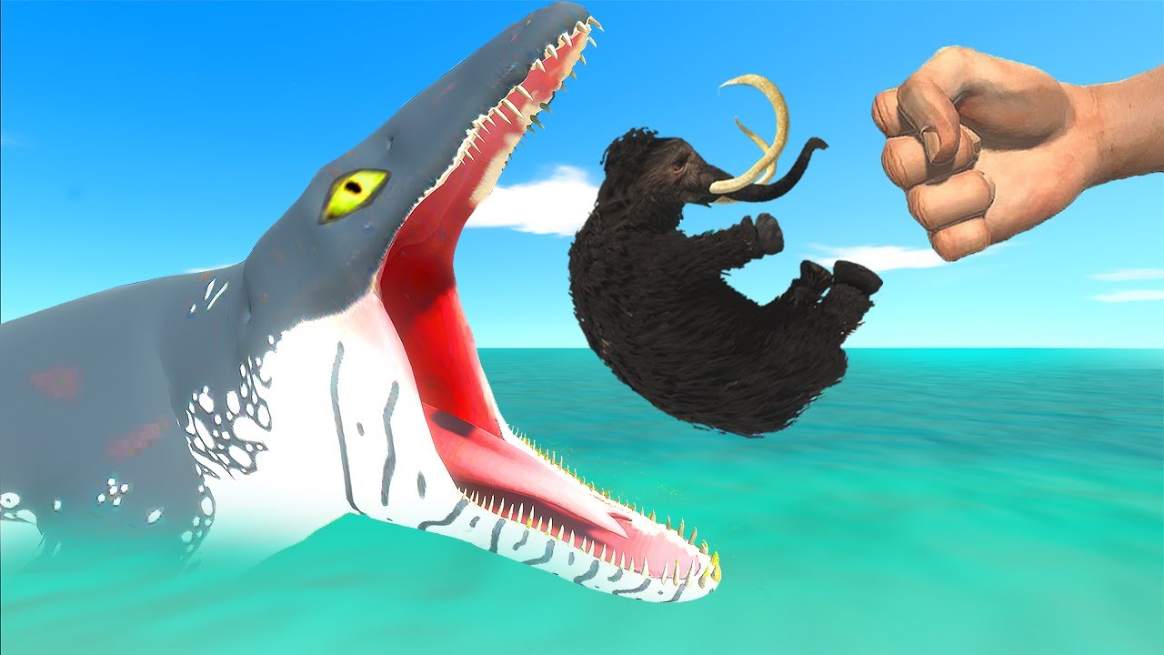 Punch them into Basilosaurus's Mouth! - Animal Revolt Battle Simulator