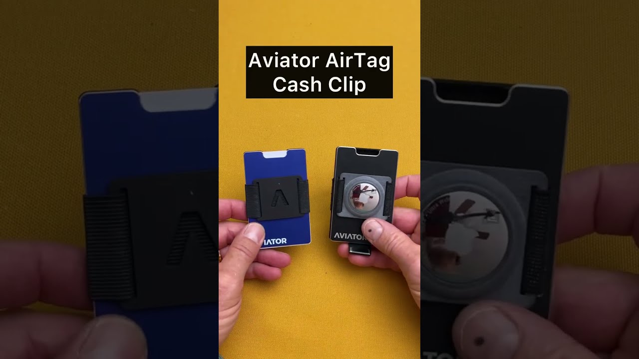 Convert your AVIATOR WALLET into an AirTag wallet.