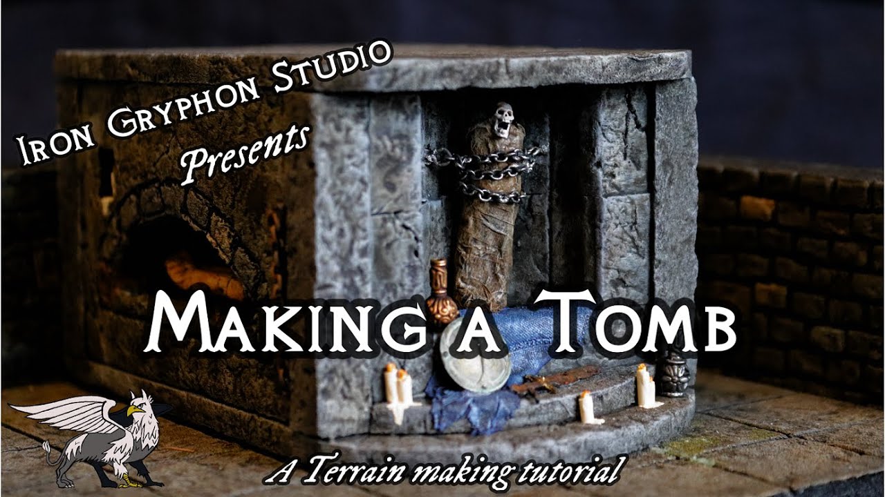 Tomb (catacombs D&D dungeon foam terrain crafting for Dnd wargames)