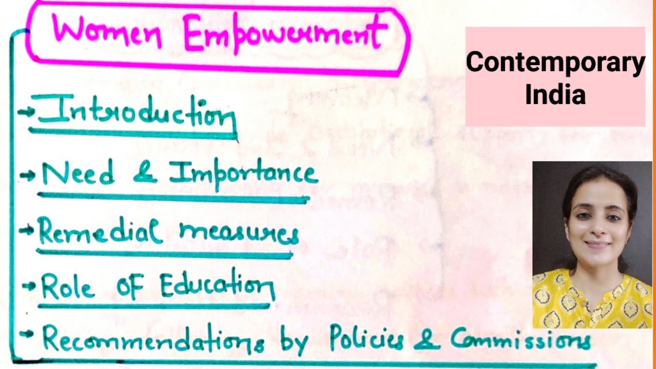 Women Empowerment/Contemporary India/For All Teaching Exams