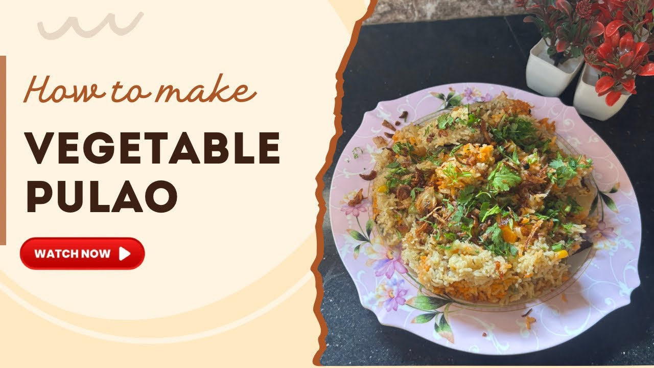 How to make Veg Pulao at home 😋 | Veg Biryani #vegpulao #vegitarian #veglover 