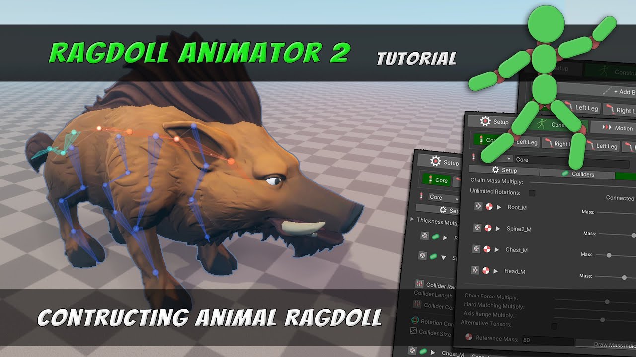 [Ragdoll Animator 2] Introduction Tutorial #2 : Animal Setup