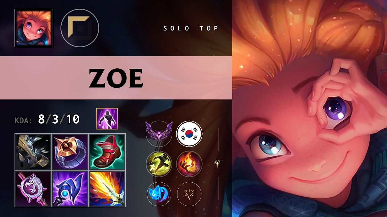 Zoe Top vs Varus - KR Master Patch 26.11
