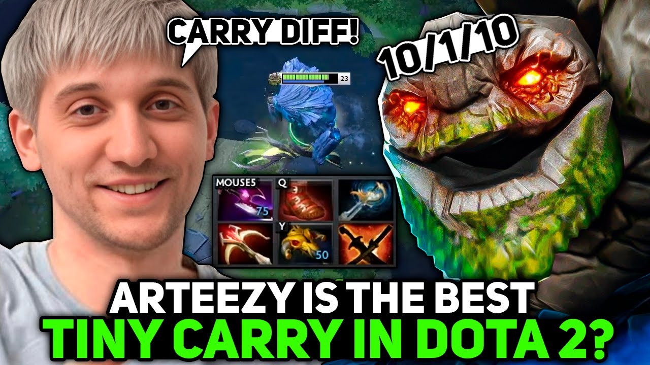 ARTEEZY IS THE BEST TINY CARRY IN DOTA 2?