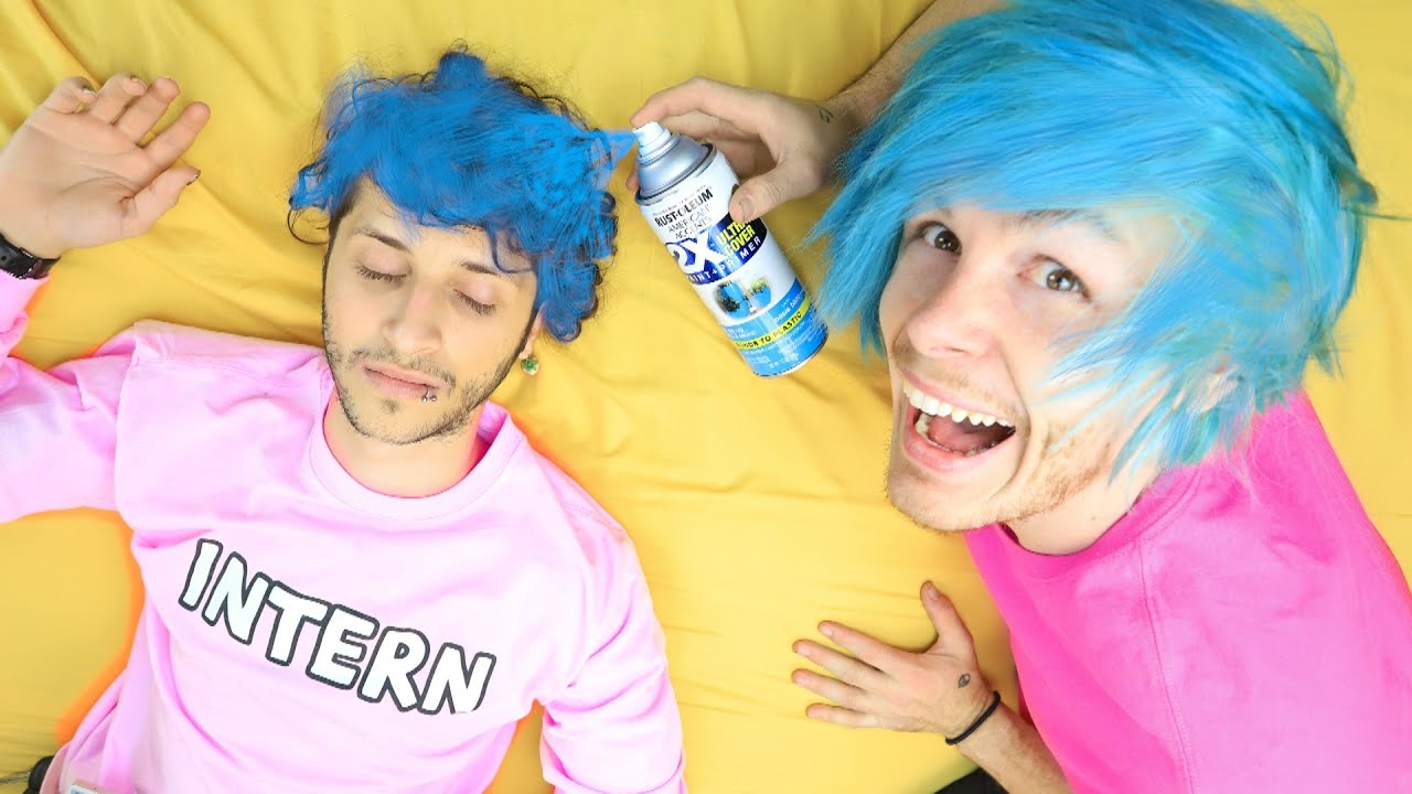 Robby tries 5 Minute Crafts Pranks! FUNNY DIY PRANKS on the intern!